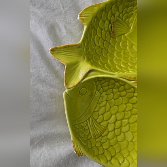 Ceramic fish serving platter - Picture 7 of 8